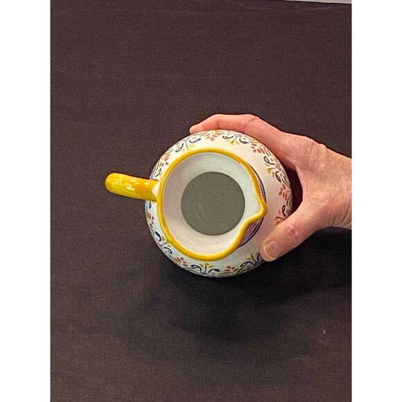 6 inch decorative hand painted pitcher decorative ceramic made in Spain new - Picture 2 of 7